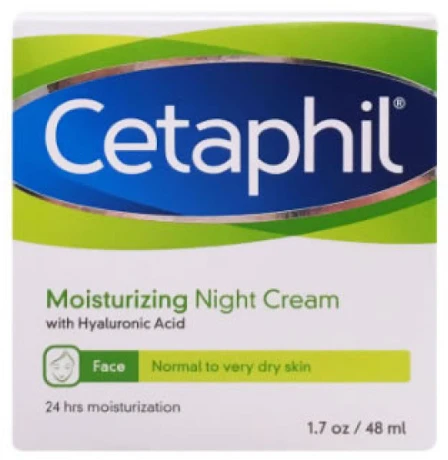 "Cetaphil" veido drėkinamasis naktinis kremas normaliai / sausai odai 48ml