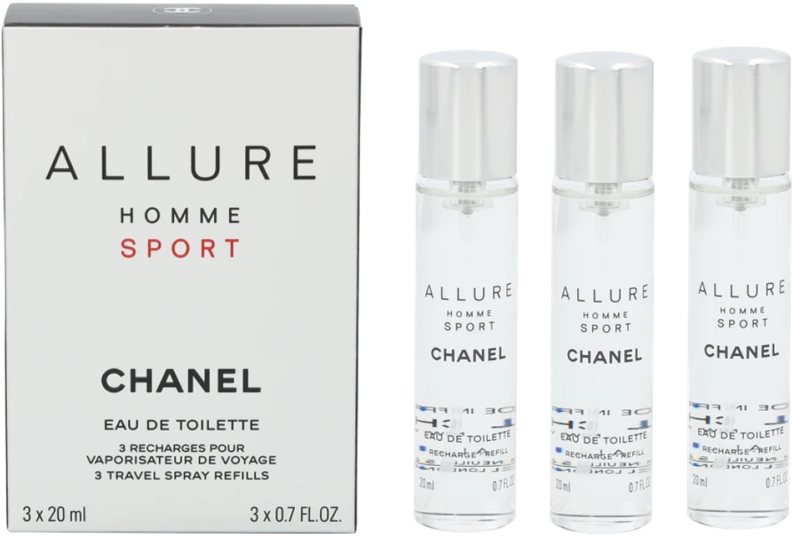 Chanel Allure Homme Sport rinkinys vyrams, 60 ml