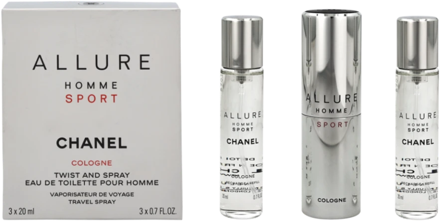 Chanel Allure Homme Sport rinkinys vyrams, 60 ml