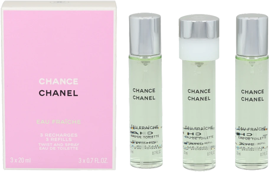 Chanel Chance Eau Fraiche rinkinys moterims, EDT 3 x 20 ml