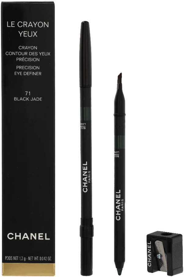 „Chanel Le Crayon Yeux Precision Eye Definer“ akių kontūro pieštukas #71 Juodas Jade/su drožtuku, 1,2 g