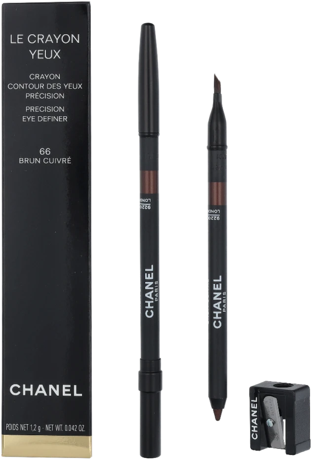 „Chanel Le Crayon Yeux Precision Eye Definer“ akių kontūro pieštukas #66 Copper Brown / su drožtuku, 1,2 g