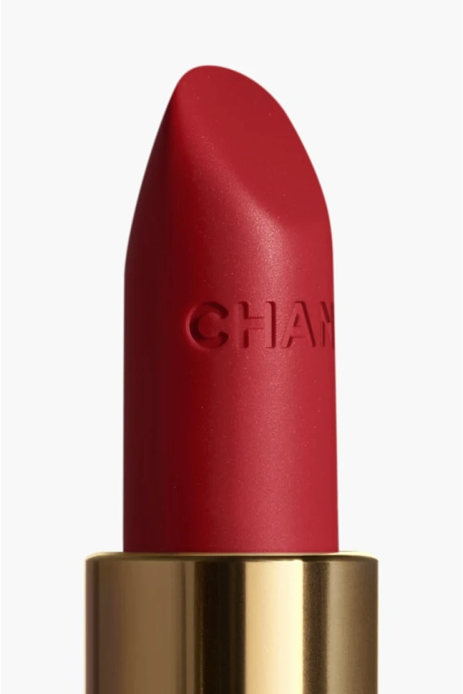 Chanel Rouge Allure Velvet švytintys matiniai lūpų dažai, 3,5 g, spalva: 57 - ROUGE FEU