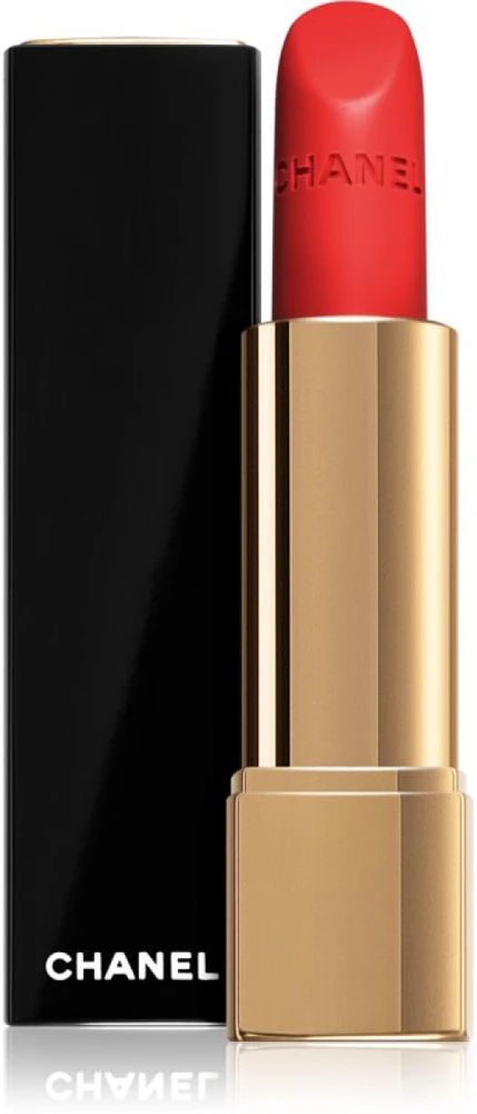Chanel Rouge Allure Velvet švytintys matiniai lūpų dažai, 3,5 g, spalva: 57 - ROUGE FEU