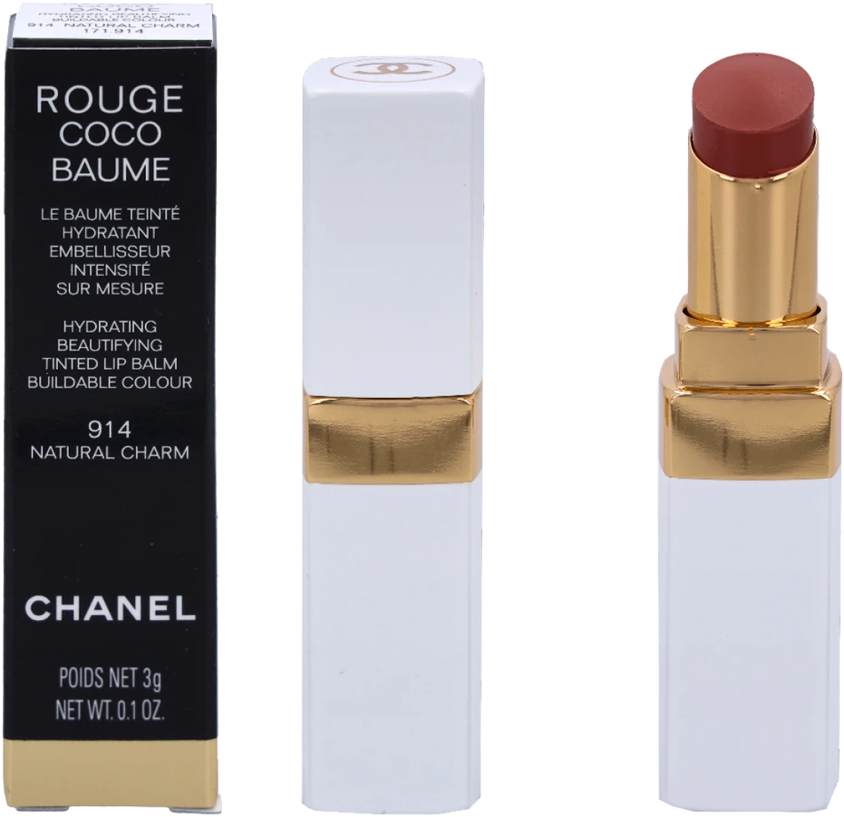 Chanel Rouge Coco Hydrating Beautifying Tinted lūpų balzamas #914 Natural Charm, 3 g