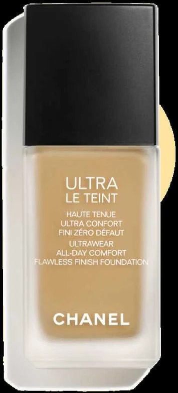 Chanel Ultra Le Teint Flawless Finish Fluid Foundation ilgai išliekanti tobulinanti kreminė pudra, matinis švytintis efektas, atspalvis: BD91, 30 ml