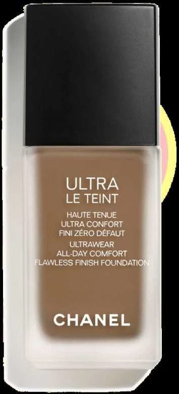 Chanel Ultra Le Teint Flawless Finish Fluid Foundation ilgai išliekanti tobulinanti kreminė pudra, matinis švytintis efektas, atspalvis: BR152, 30 ml