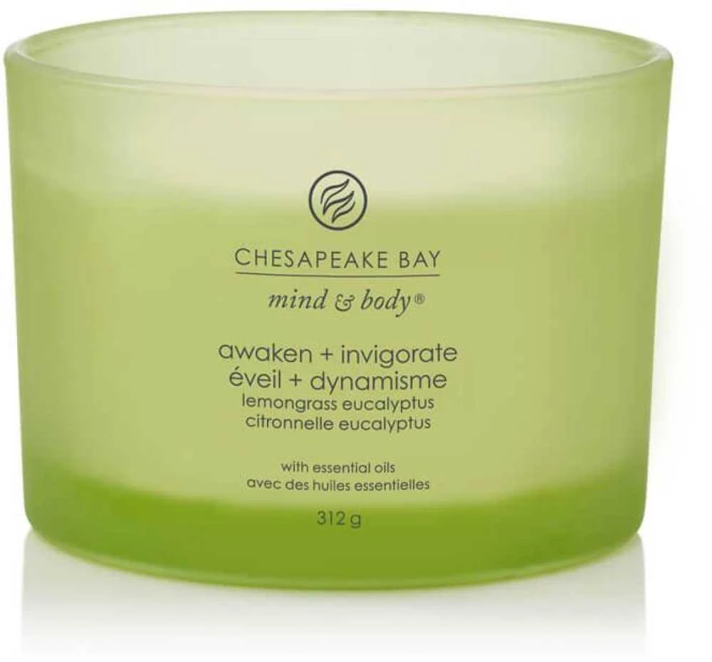 Chesapeake Bay Candle 3 dagčių žvakė –Awaken & Invigorate (Lemongrass Eucalyptus)