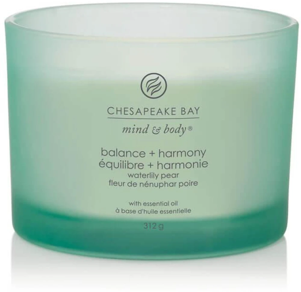 Chesapeake Bay Candle 3 dagčių žvakė – Balance & Harmony (Waterlily Pear)