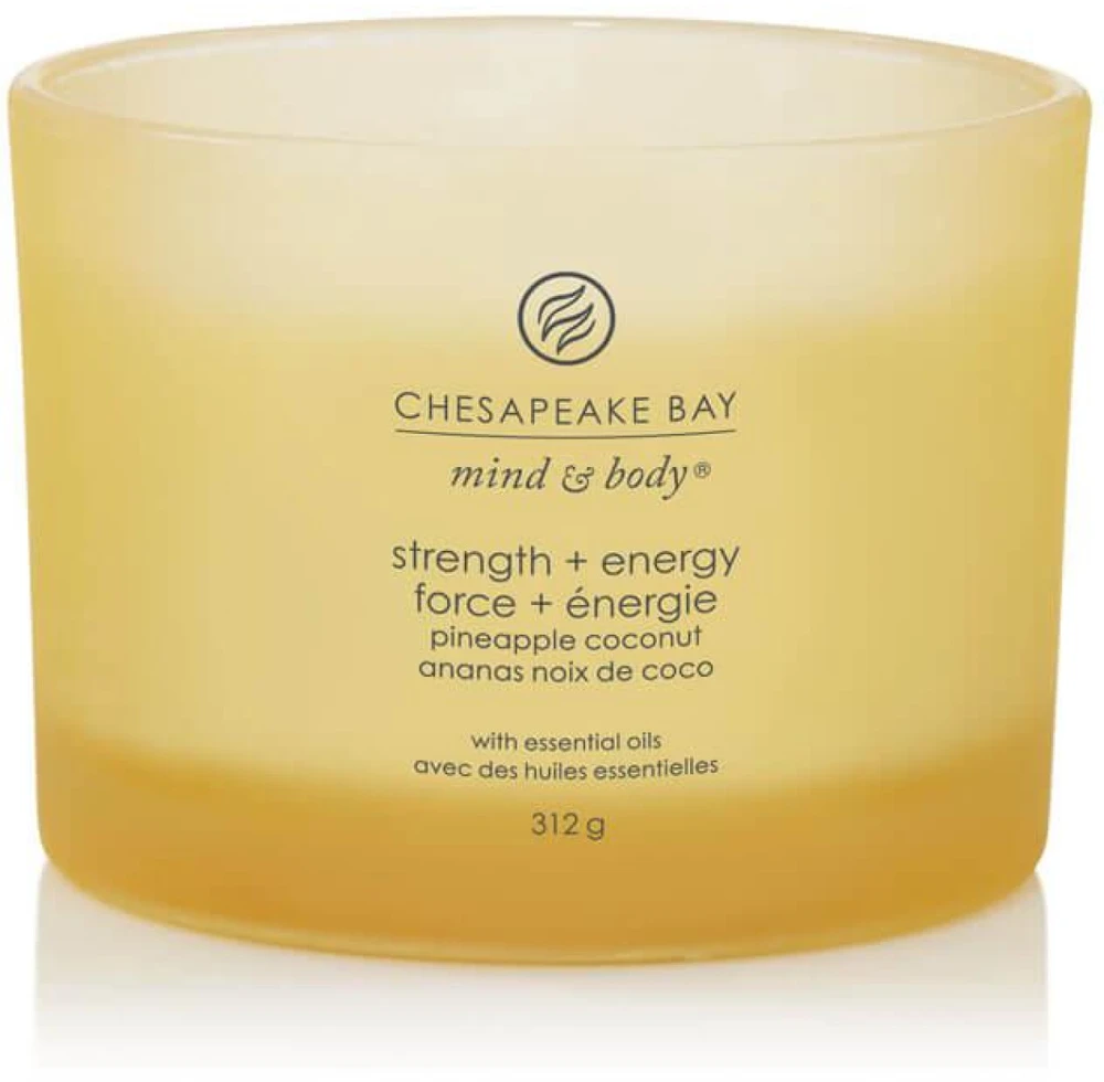 Chesapeake Bay Candle 3 dagčių žvakė – Strength & Energy (Pineapple Coconut)