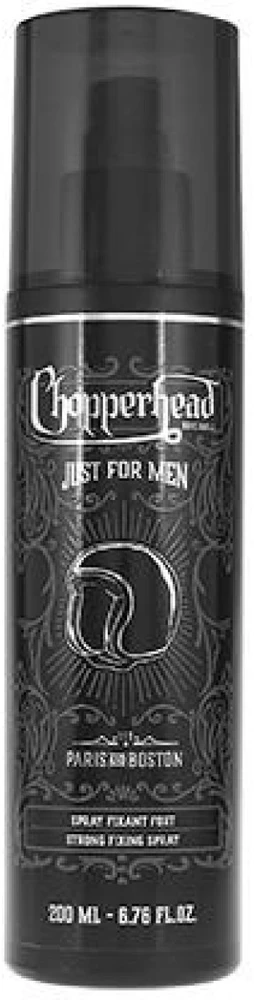 Chopperhead Just For Men Strong Fixing Purškiklis stiprios fiksacijos purškiama plaukų priemonė vyrams, 200 ml
