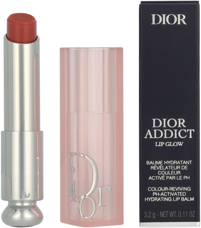 Dior Addict Lip Glow Balm drėkinamasis, lūpų spalvą paryškinantis balzamas, atspalvis: 012 Rosewood, 3.2 g