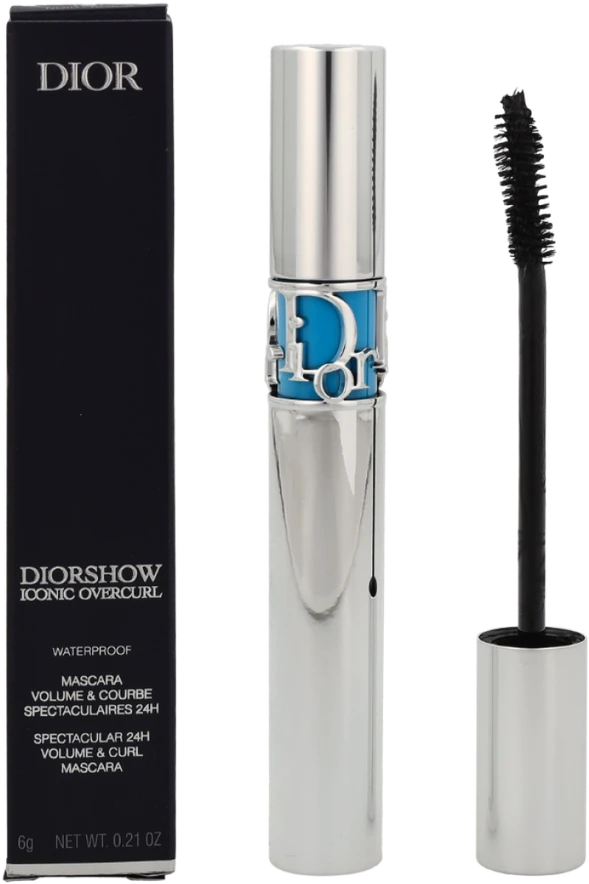 Christian Dior Diorshow Iconic Overcurl Atsparus vandeniui Volume Blakstienų tušas #091 Juodas, 6 g