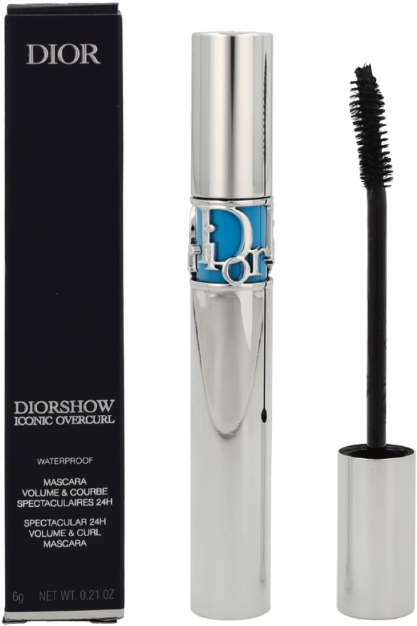 Christian Dior Diorshow Iconic Overcurl Atsparus vandeniui Volume Blakstienų tušas #091 Juodas, 6 g