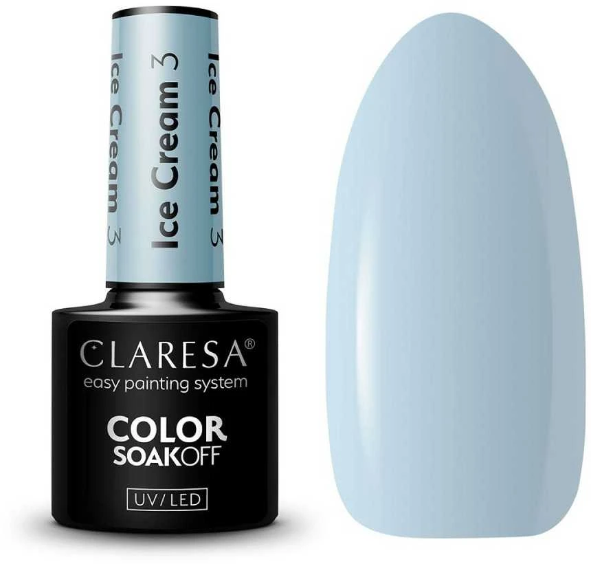 Activeshop Claresa Soak Off UV/LED Ice Kreminis 3, 5 g