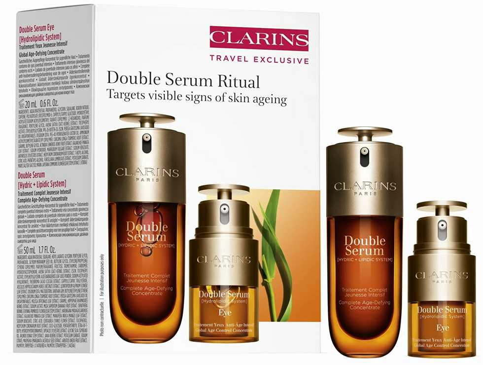 Clarins Double Serum Ritual Skincare Dovanų rinkinys