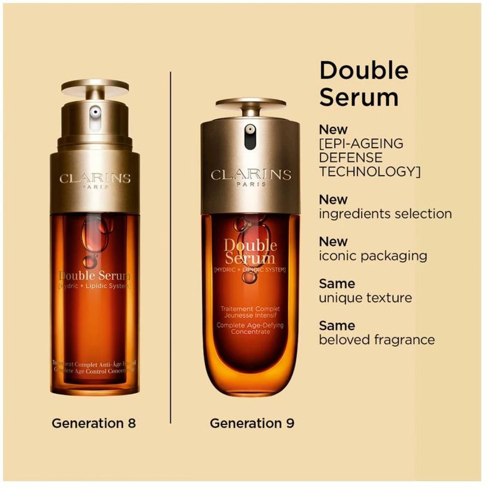 Clarins Double Serum senėjimo požymius mažinantis veido serumas, 30 ml