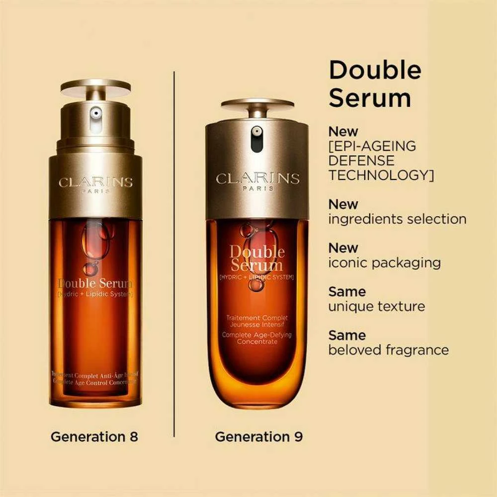 Clarins Double Serum senėjimo požymius mažinantis veido serumas, 75 ml