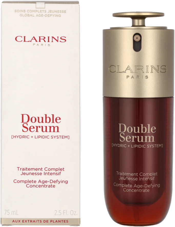 Clarins Double Serum senėjimo požymius mažinantis veido serumas, 75 ml