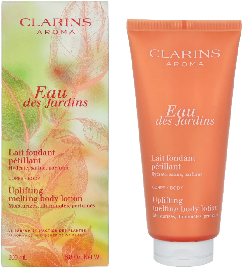 Clarins Eau Des Jardins Uplifting Melting Losjonas kūnui, 200 ml