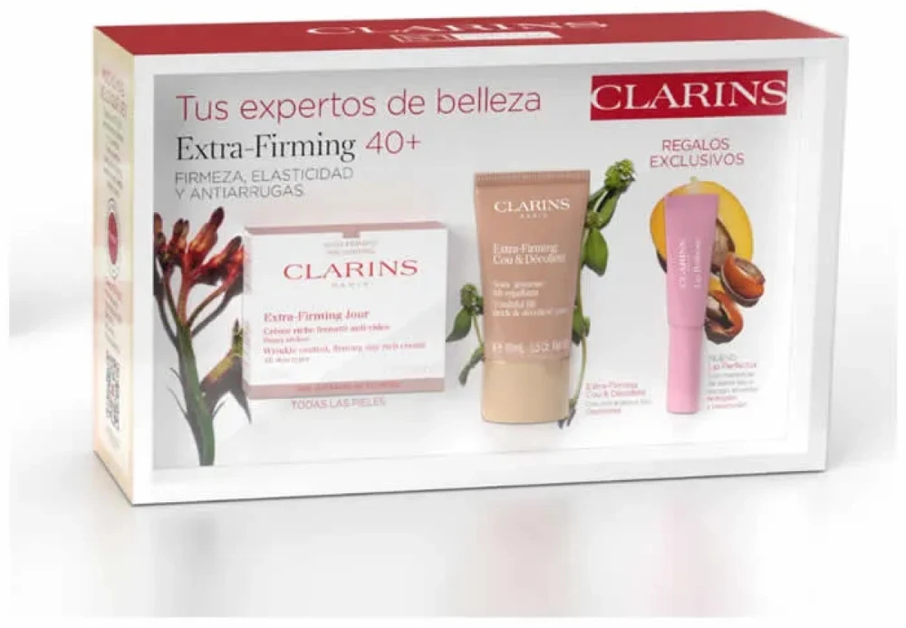 „Clarins Extra-Firming Day Kreminis“ visiems odos tipams, 50 ml rinkinys, 3 dalys