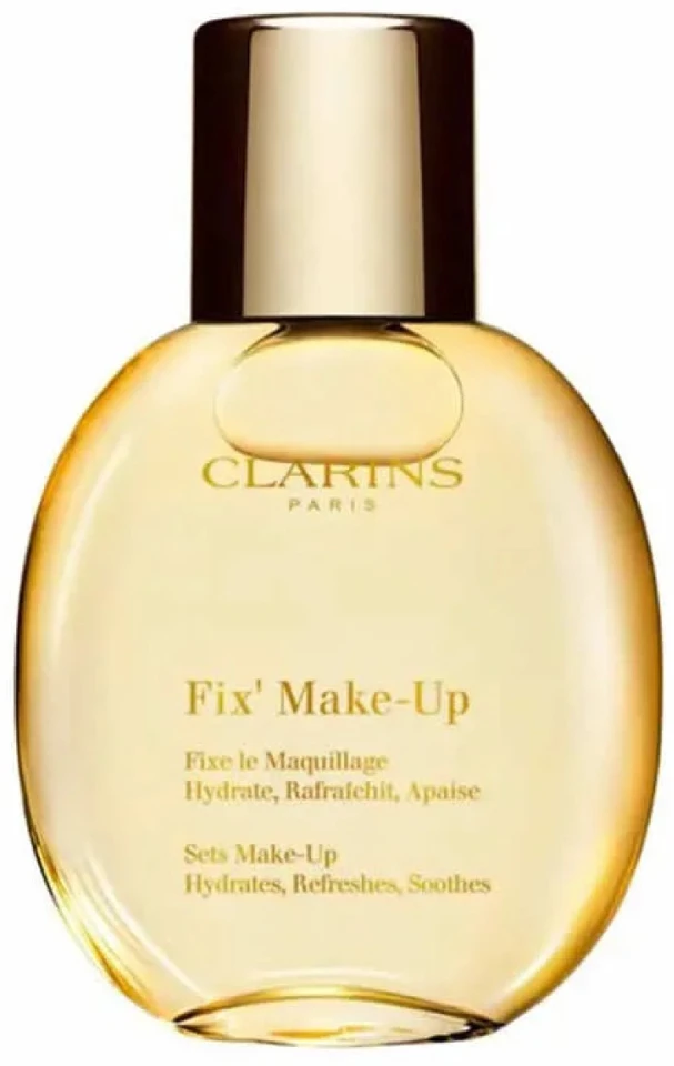 Clarins Fix' Make Up Golden Radiance Collection purškiamas makiažo fiksatorius, 50 ml