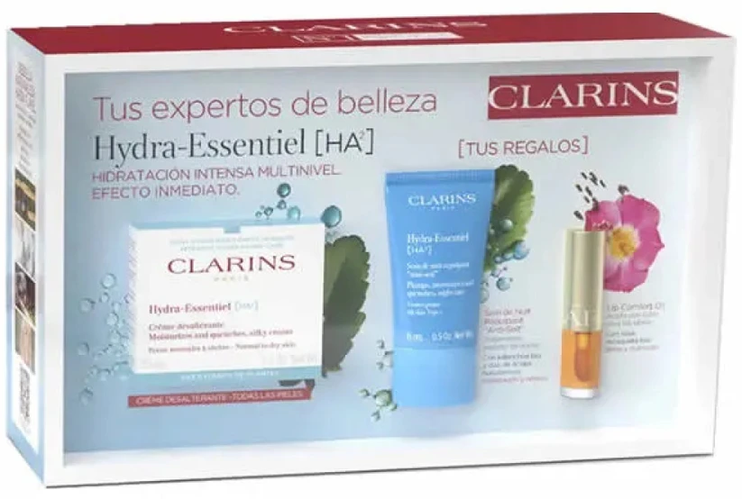 Clarins Hydra-Essentiel Silky Kreminis, 50 ml Set 3 Pieces