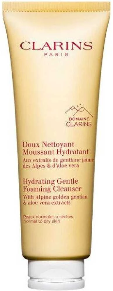Clarins Hydrating švelnus Foaming Valiklis veido prausiklis normaliai / sausai odai, 125 ml