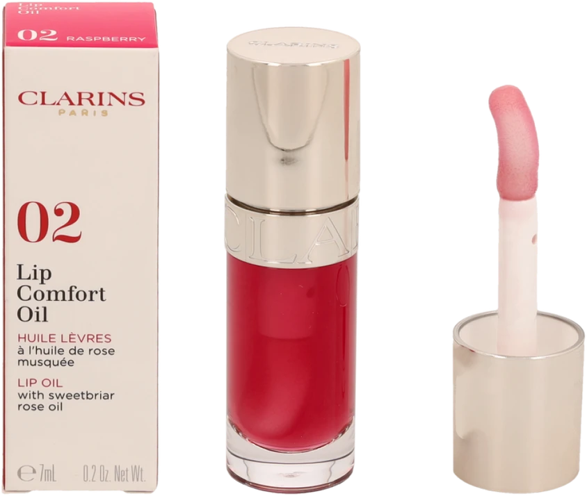 Lūpų aliejus Clarins Lip Comfort Oil 02 Raspberry, 7 ml