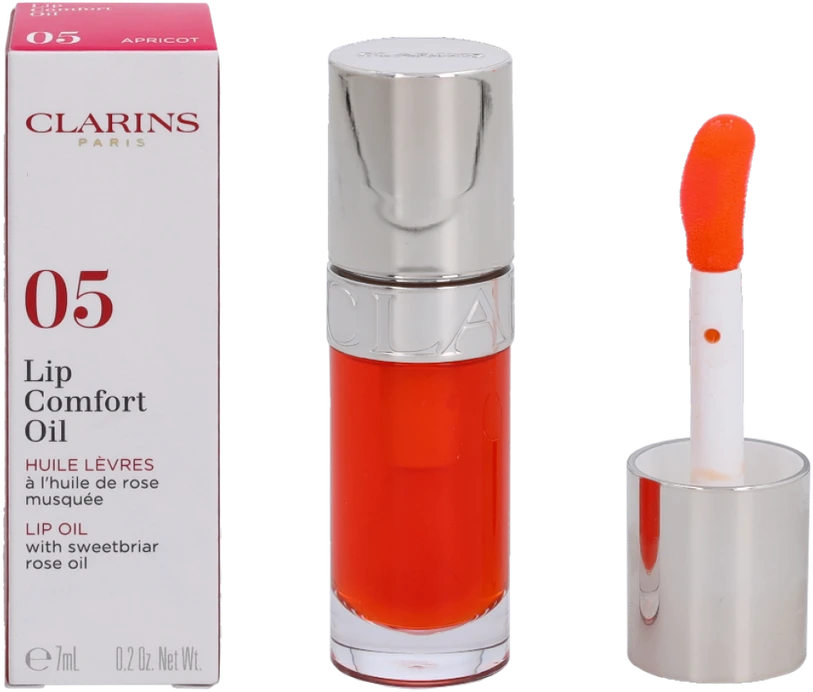 Lūpų aliejus Clarins Lip Comfort Oil 05 Apricot, 7 ml