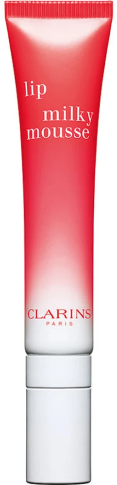 Clarins Lip Milky Mousse Satin Finish Lūpų balzamas 01 Milky Strawberry, 10 ml