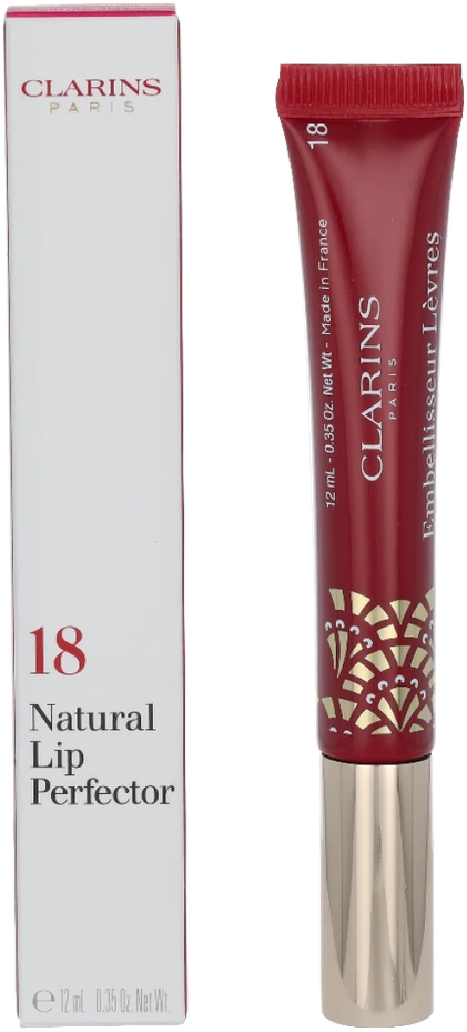 Clarins Lip Perfector Intense lūpų blizgis, atspalvis: 18- Intense Garnet, 12 ml