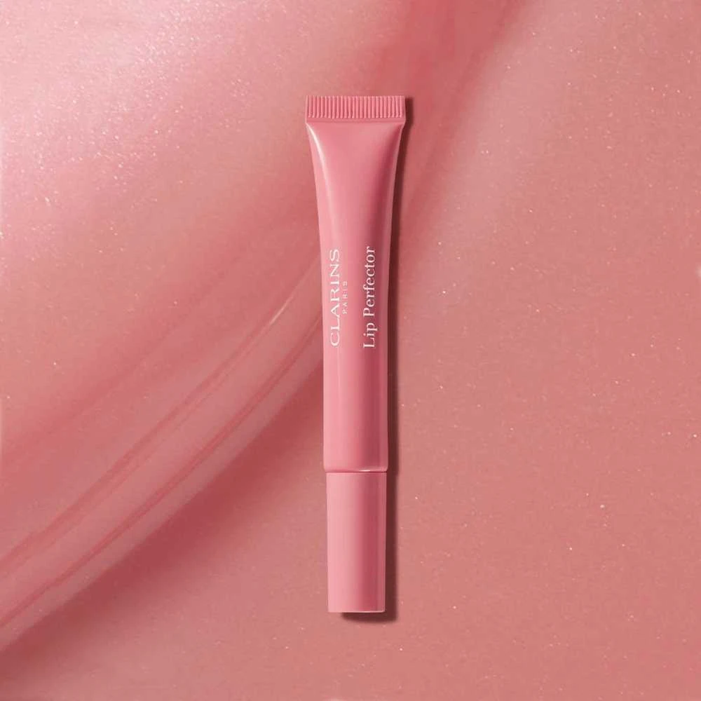 Clarins Lip Perfector Shimmer Lūpų blizgis lūpų blizgis, atspalvis: 01 Rose Shimmer, 12 ml