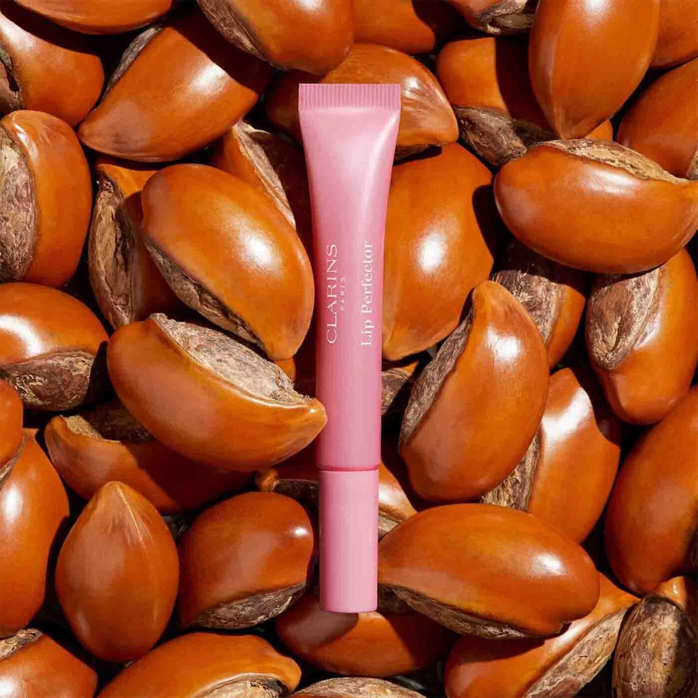 Clarins Lip Perfector Shimmer Lūpų blizgis lūpų blizgis, atspalvis: 01 Rose Shimmer, 12 ml