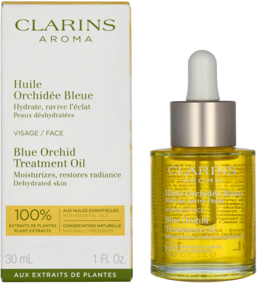 Clarins Blue Orchid Face Treatment Oil aliejus sausai veido odai, 30 ml