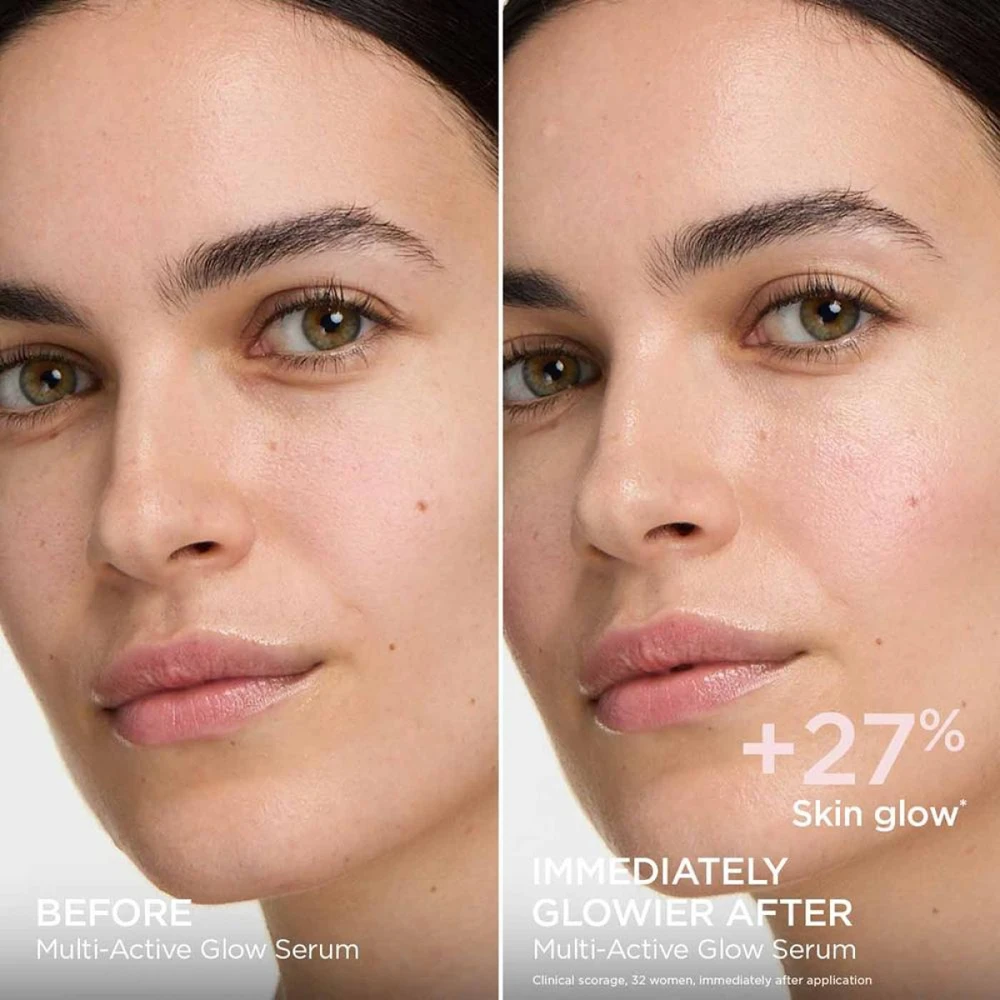 Clarins Multi Active Glow Serum skaistinamasis veido serumas, 30 ml