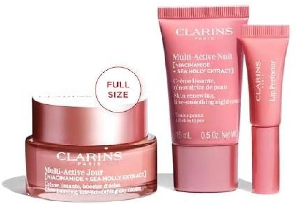 Clarins Multi-Active Value Pack 2025 veido priežiūros rinkinys