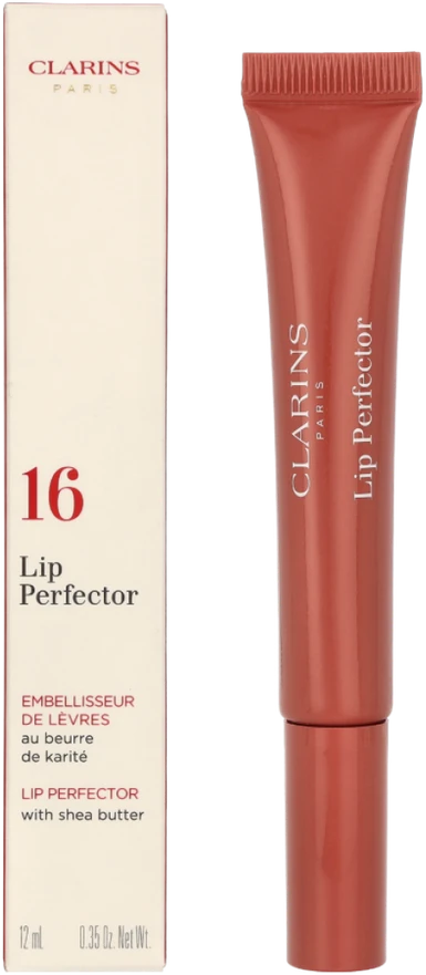Clarins Lip Perfector Intense lūpų blizgis, atspalvis: 16- Intense Rosebud, 12 ml