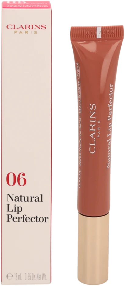„Clarins“ natūralus lūpų balzamas „Perfector #06 Rosewood Shimmer“, 12 ml