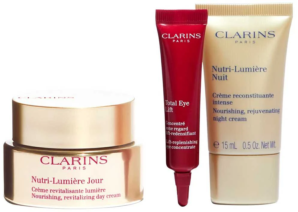 Clarins Nutri-Lumière Collection odos priežiūros dovanų rinkinys