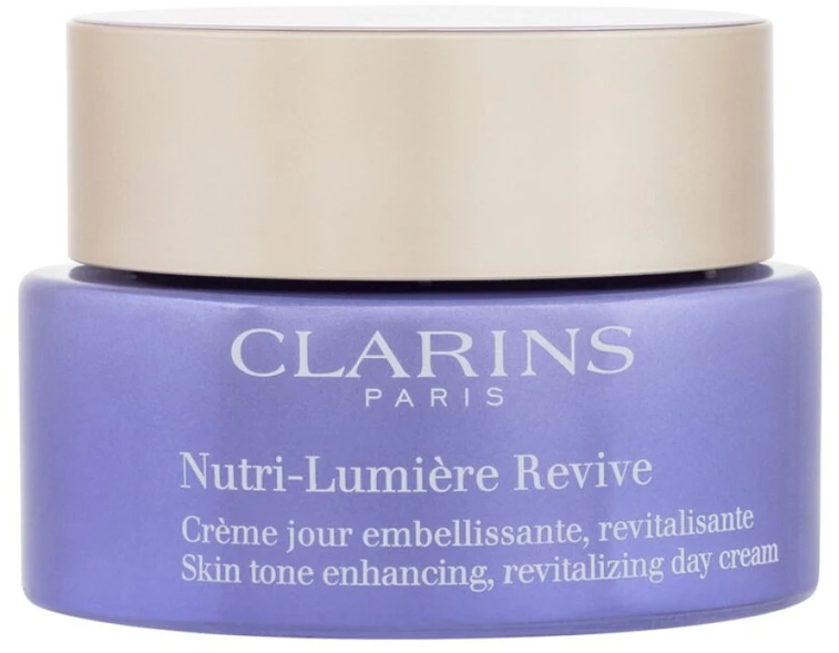 Clarins Nutri-Lumiére Revive Skin Tone Enhancing, Revitalizing Day Kreminis Day Kreminis moterims, 50 ml
