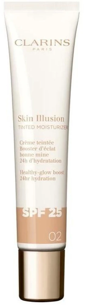 Clarins Skin Illusion Tinted Moisturizer SPF 25 tonuojantis kremas | atspalvis: 02, 40 ml