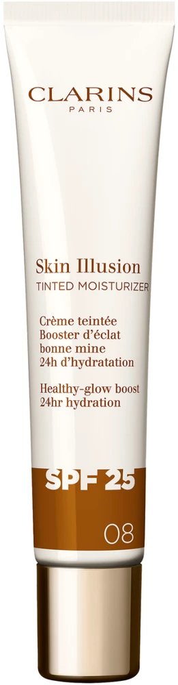 Clarins Skin Illusion Tinted Moisturizer SPF 25 tonuojantis kremas, atspalvis: 08, 40 ml