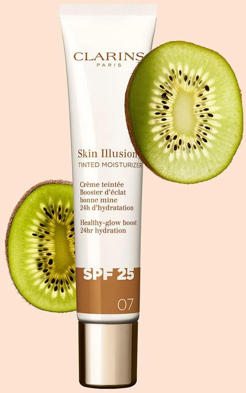 Clarins Skin Illusion Tinted Moisturizer SPF 25 tonuojantis kremas, atspalvis: 07, 40 ml