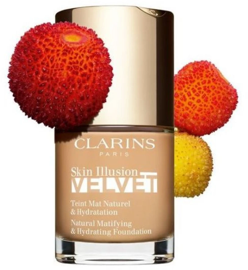 Clarins Skin Illusion Velvet Foundation kreminė pudra, atspalvis: 109C, 30 ml