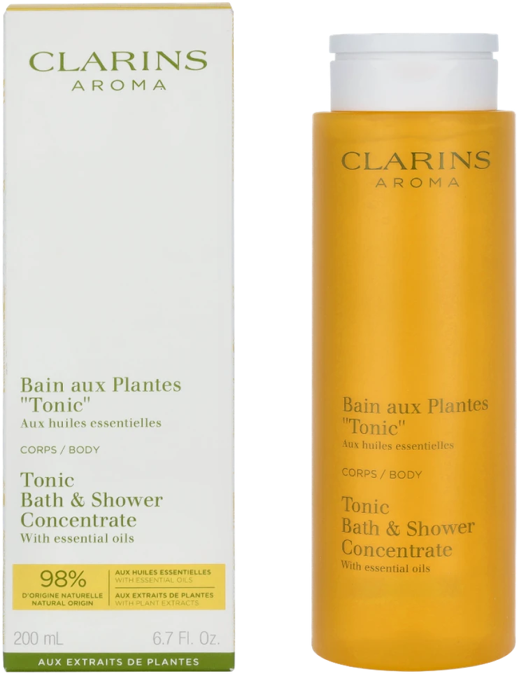 Clarins Tonikas Bath & Shower Concentrate koncentruotas dušo gelis, 200 ml