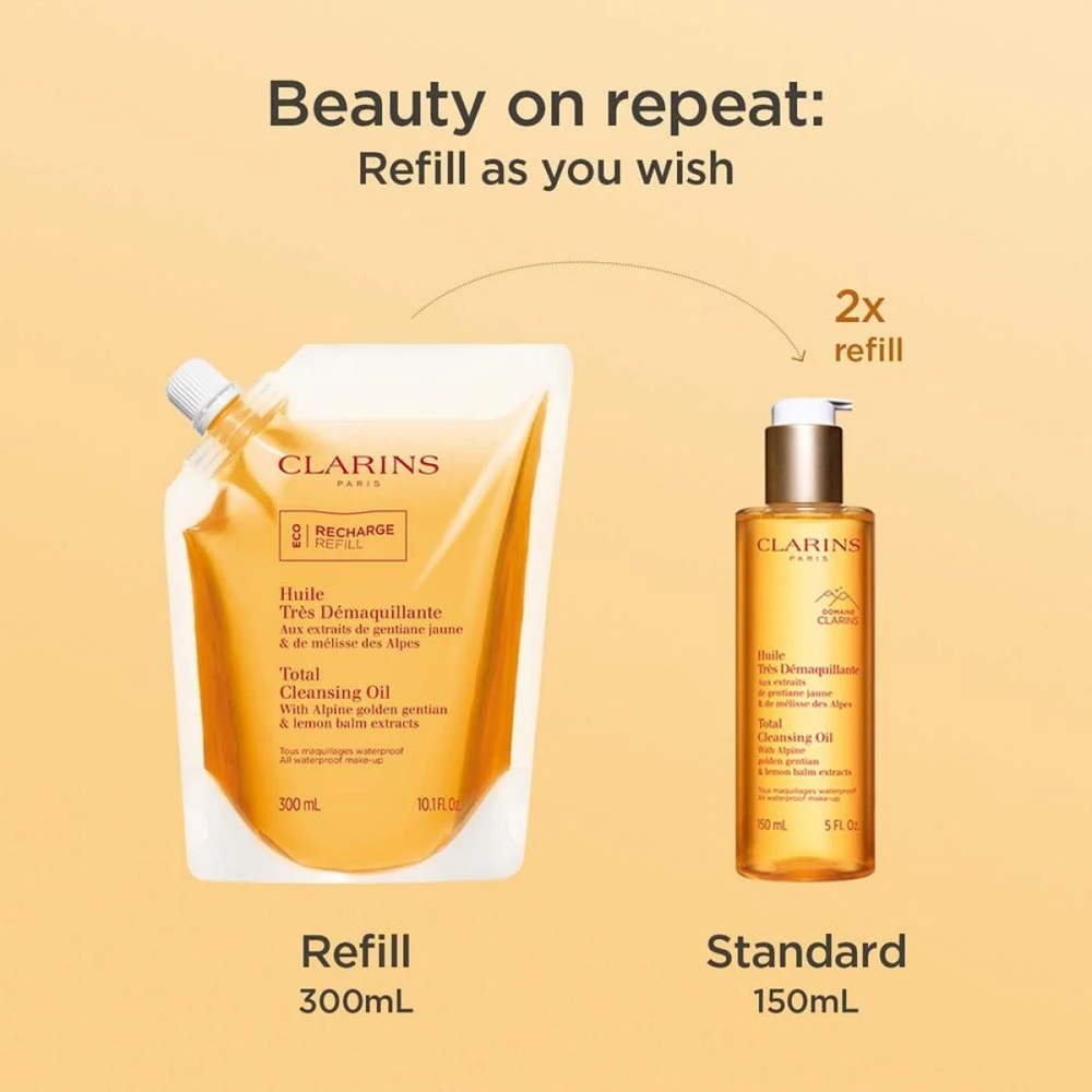 Clarins Cleansing Total Cleansing Oil aliejinis makiažo valiklis veidui, 150 ml