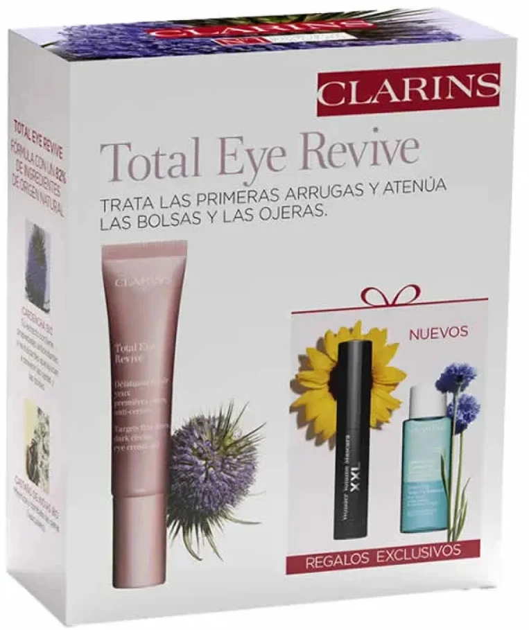 „Clarins Total Eye Revive“ akių makiažo pagrindas, 15 ml, 3 vnt. rinkinys