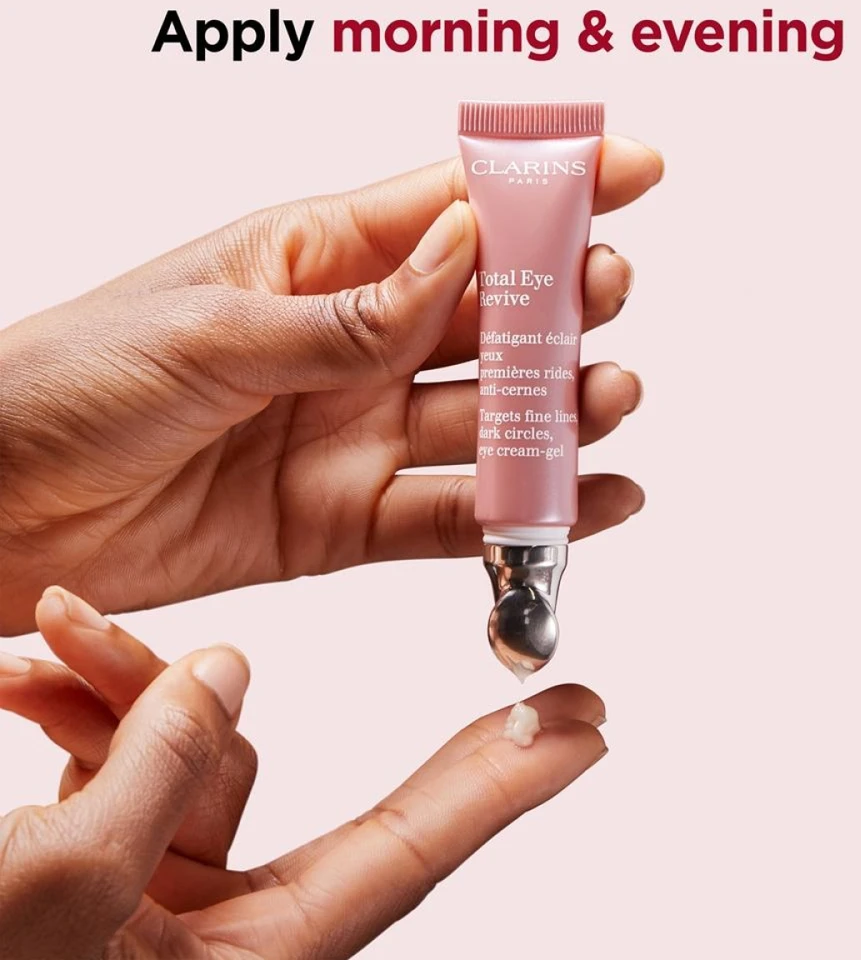 Clarins Total Eye Revive Paakių kremas-Gel paakių kremas, 15 ml