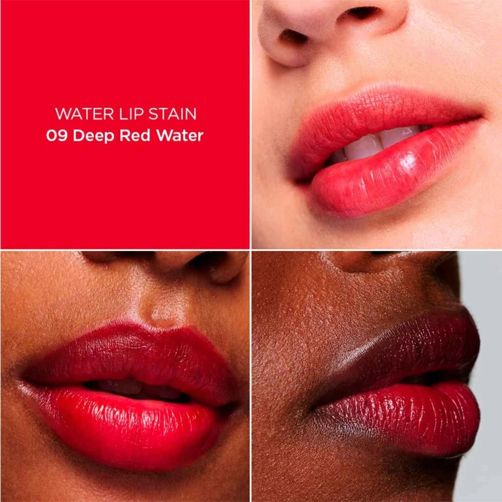 Clarins Vanduo Lip Stain skysti lūpų dažai, atspalvis: 09 Deep Raudona Vanduo, 7 ml